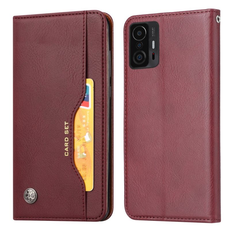 Flip Cover Xiaomi Mi 11T / 11T Pro Simili Cuir Porte-cartes