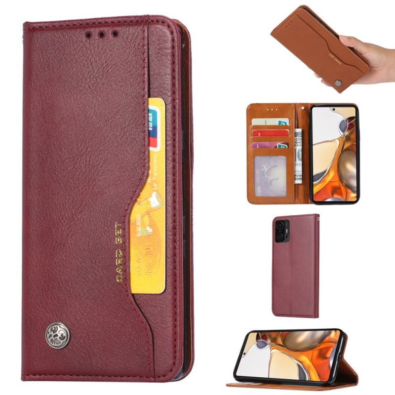 Flip Cover Xiaomi Mi 11T / 11T Pro Simili Cuir Porte-cartes