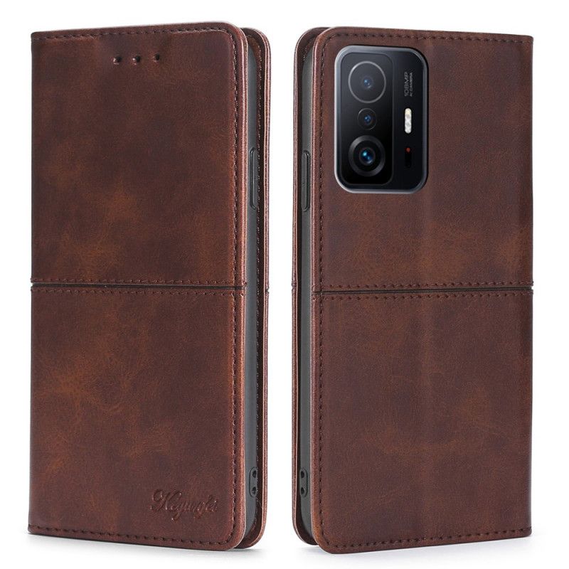 Flip Cover Xiaomi Mi 11T / 11T Pro Style Cuir Couture