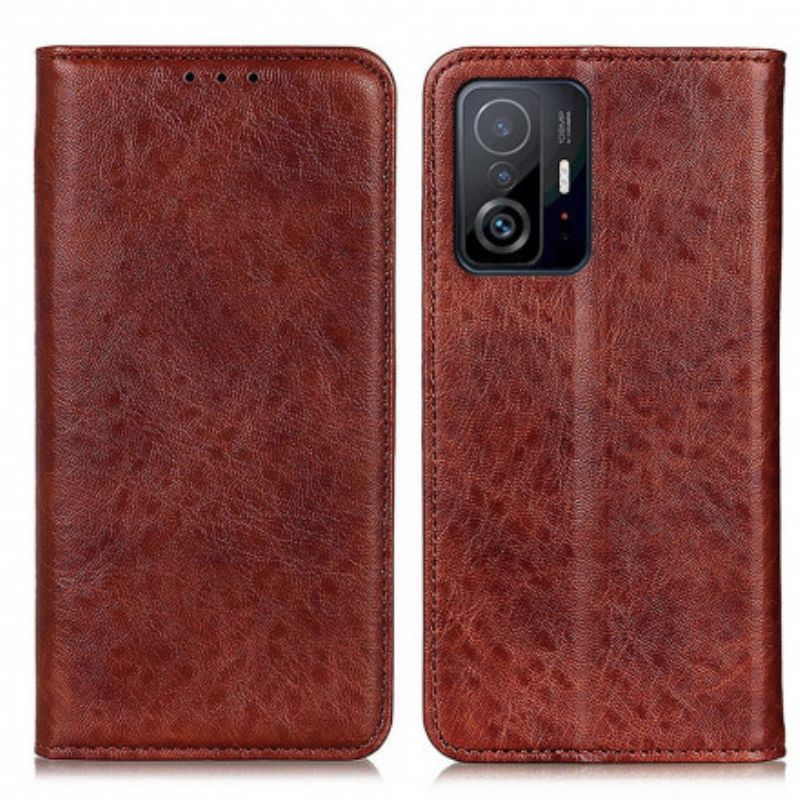 Flip Cover Xiaomi Mi 11T / 11T Pro Texture Cuir Fendu