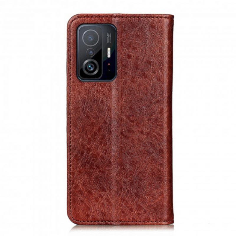 Flip Cover Xiaomi Mi 11T / 11T Pro Texture Cuir Fendu