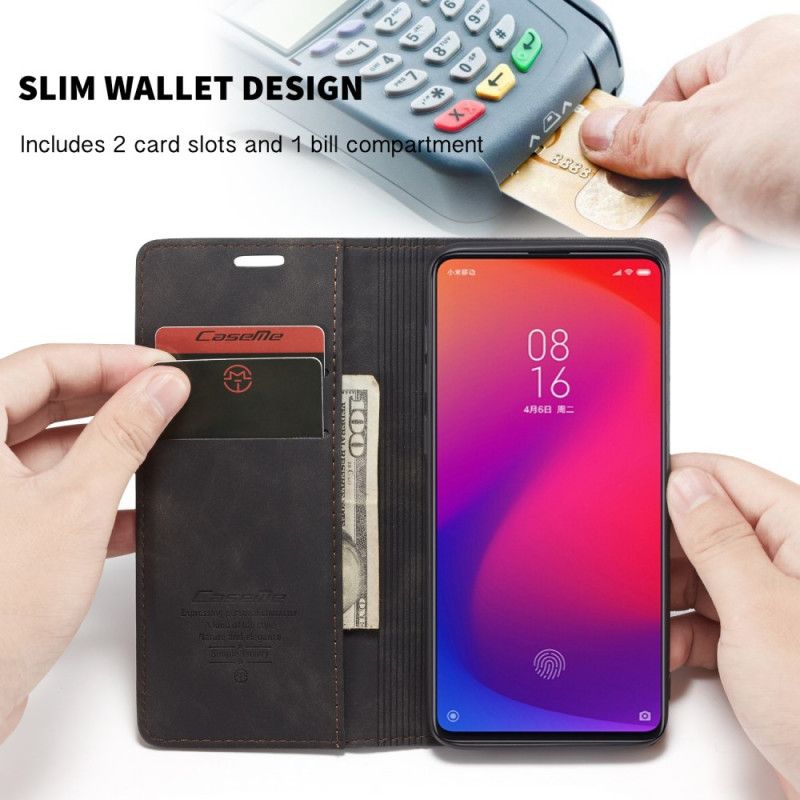 Flip Cover Xiaomi Mi 9t / Mi 9t Pro Caseme Simili Cuir