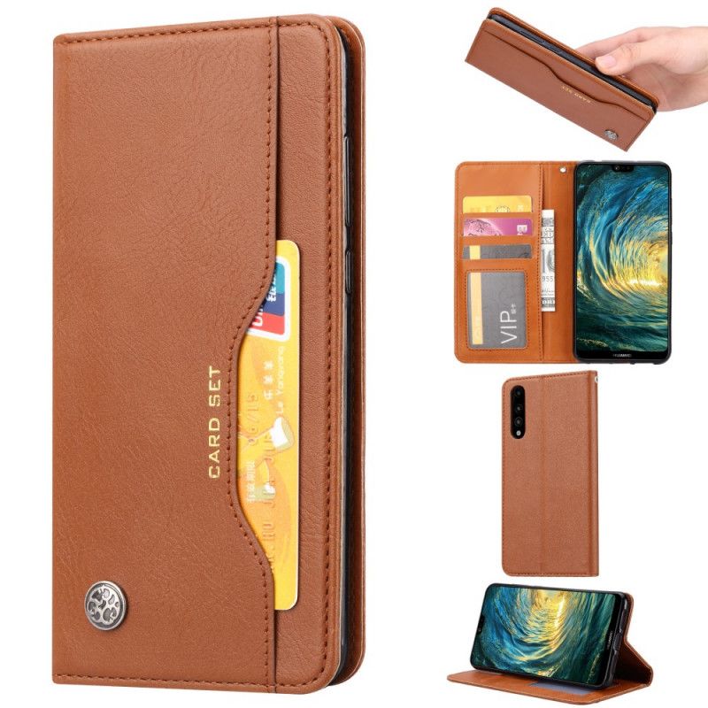 Flip Cover Xiaomi Mi A3 Simili Cuir Porte-cartes