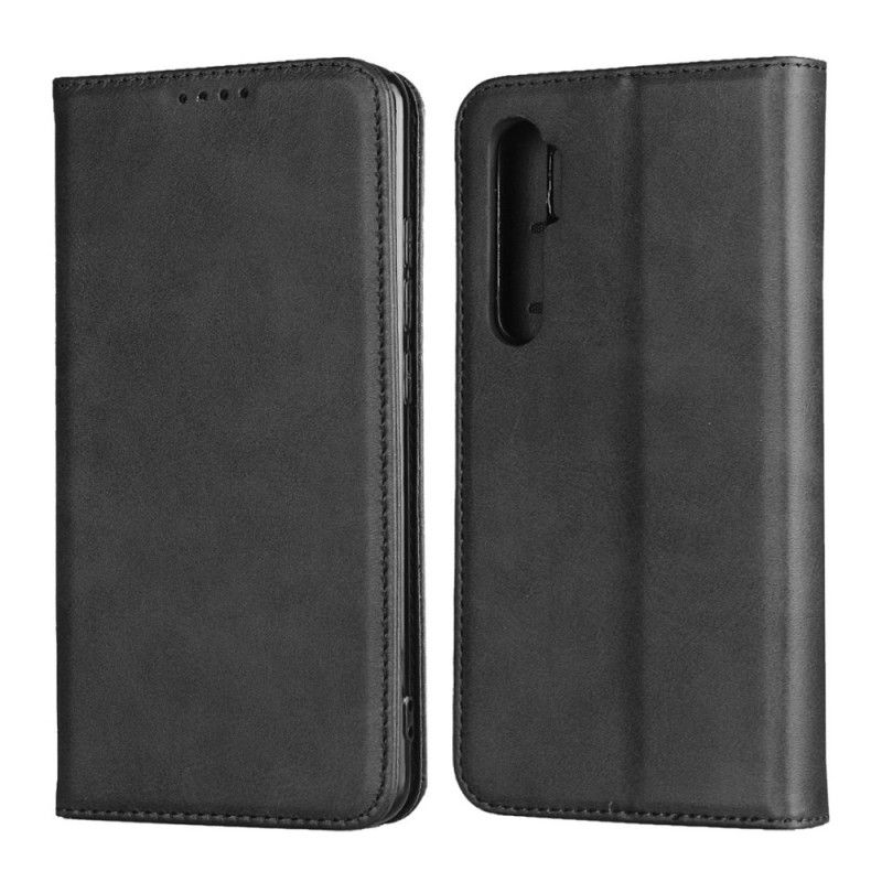 Flip Cover Xiaomi Mi Note 10 Lite Cuir Fendu Élégance