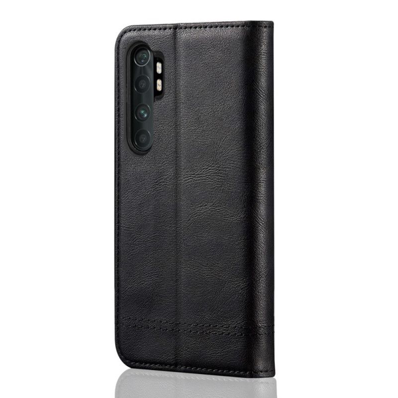 Flip Cover Xiaomi Mi Note 10 Lite Effet Cuir Coutures