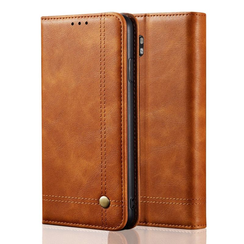 Flip Cover Xiaomi Mi Note 10 / Note 10 Pro Effet Cuir Coutures