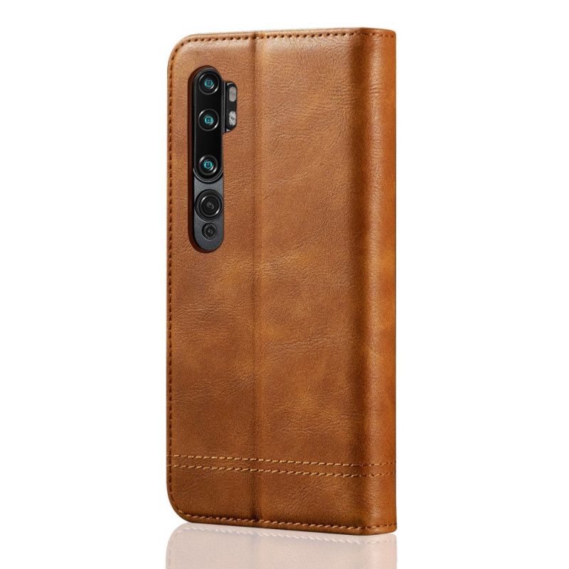 Flip Cover Xiaomi Mi Note 10 / Note 10 Pro Effet Cuir Coutures