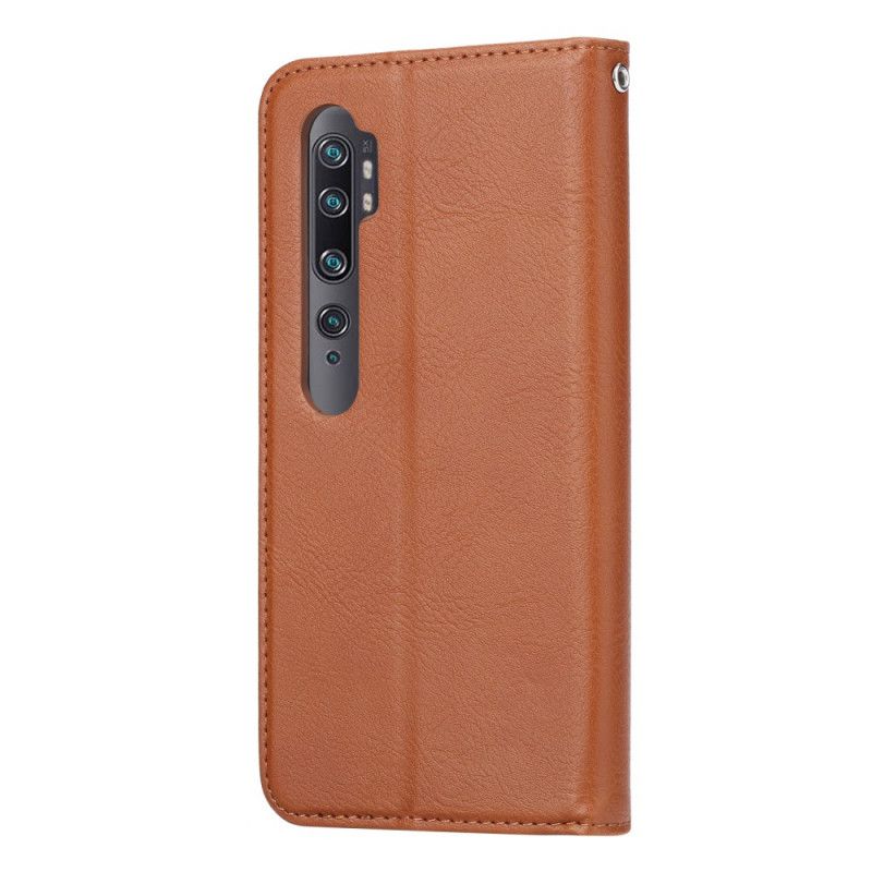 Flip Cover Xiaomi Mi Note 10 / Note 10 Pro Simili Cuir Porte-cartes