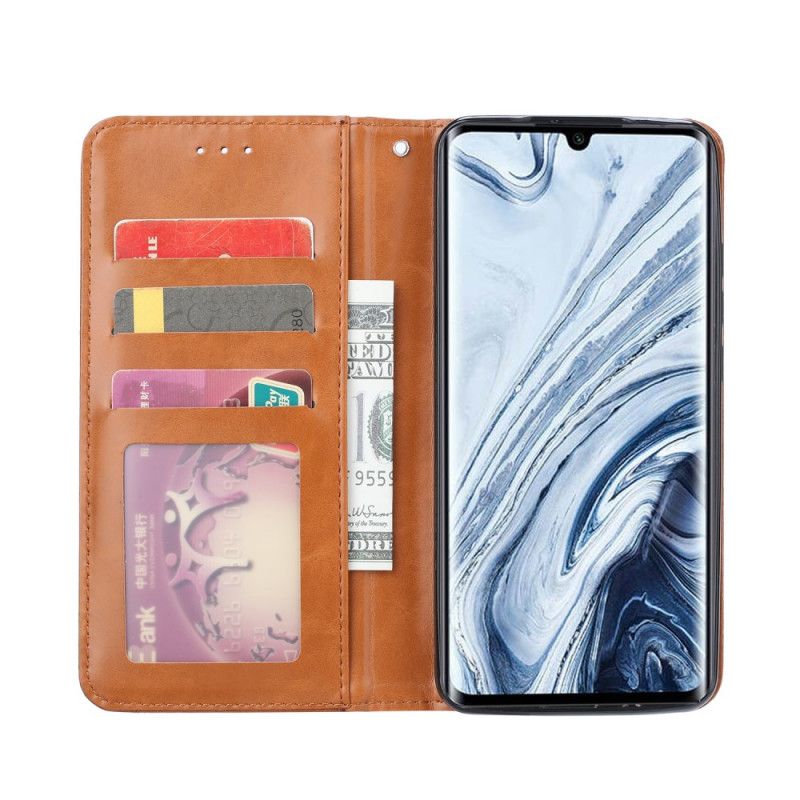 Flip Cover Xiaomi Mi Note 10 / Note 10 Pro Simili Cuir Porte-cartes