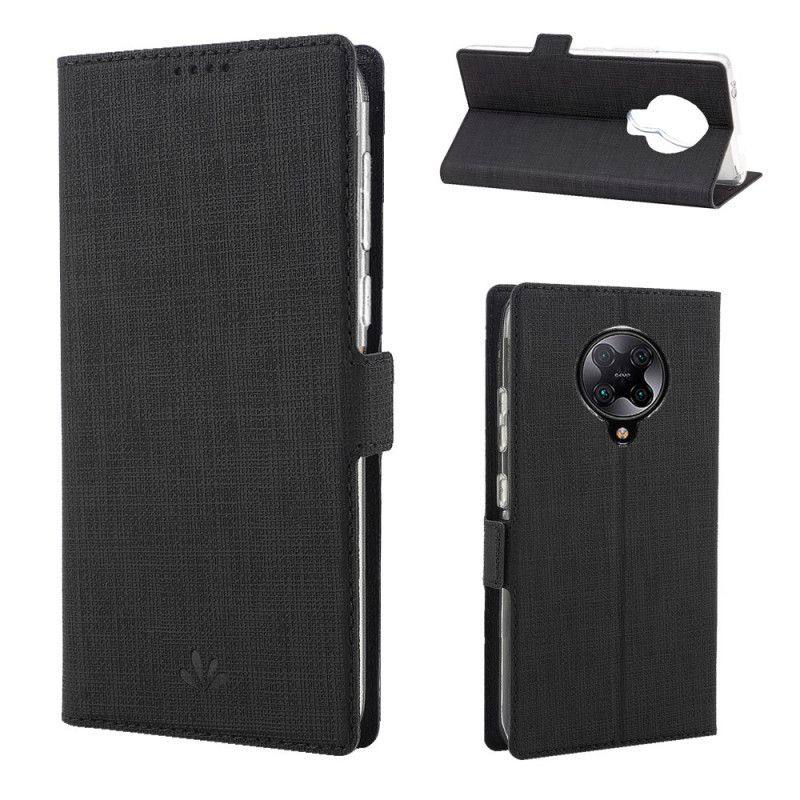 Flip Cover Xiaomi Poco F2 Pro Texturée Vili Dmx