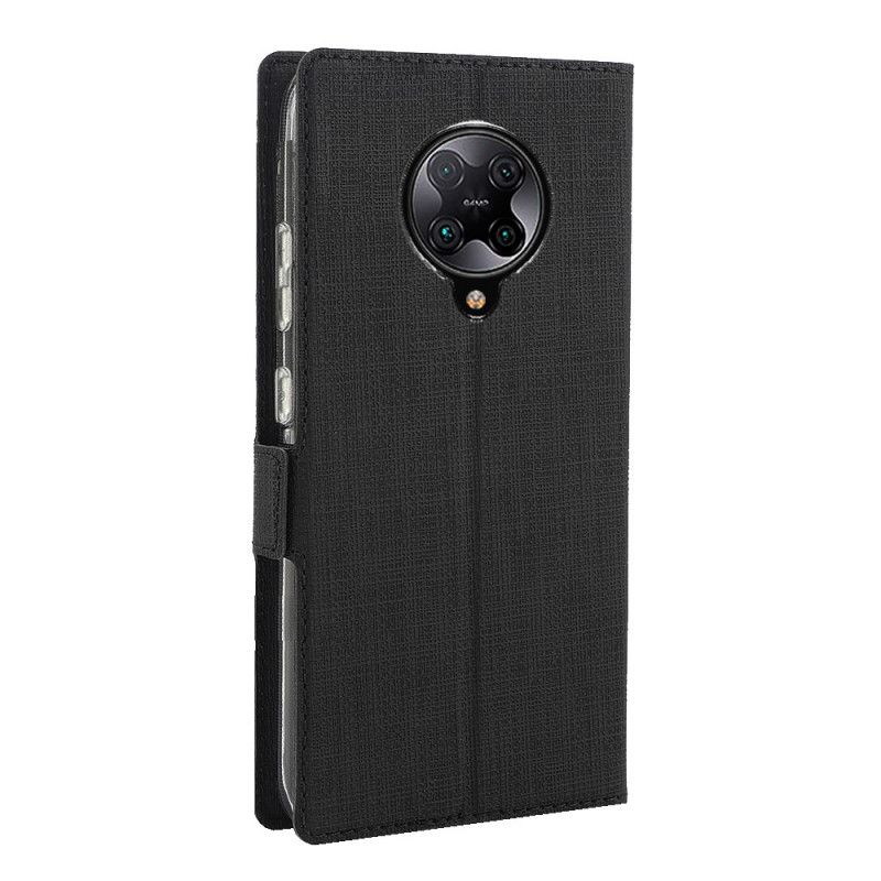 Flip Cover Xiaomi Poco F2 Pro Texturée Vili Dmx