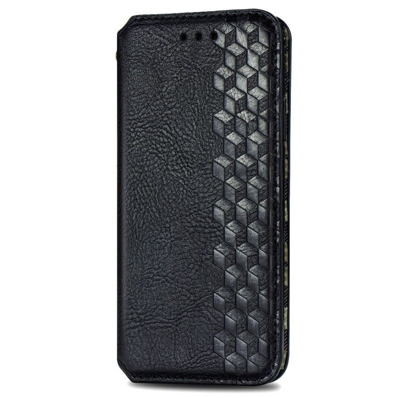 Flip Cover Xiaomi Poco X3 Effet Cuir Texture Diamant