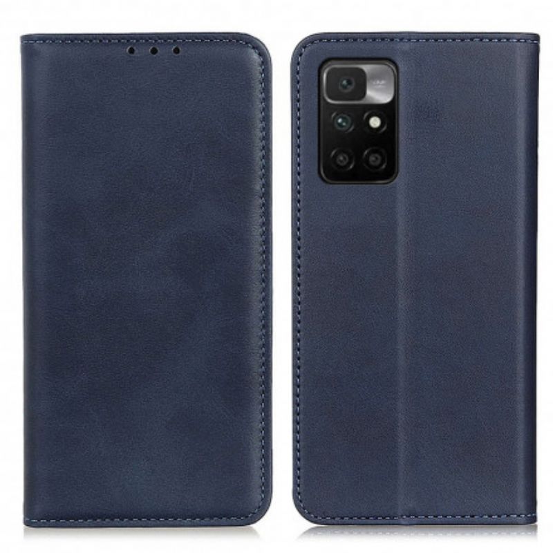 Flip Cover Xiaomi Redmi 10 Cuir Fendu