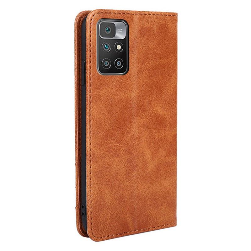 Flip Cover Xiaomi Redmi 10 Style Cuir Rivet