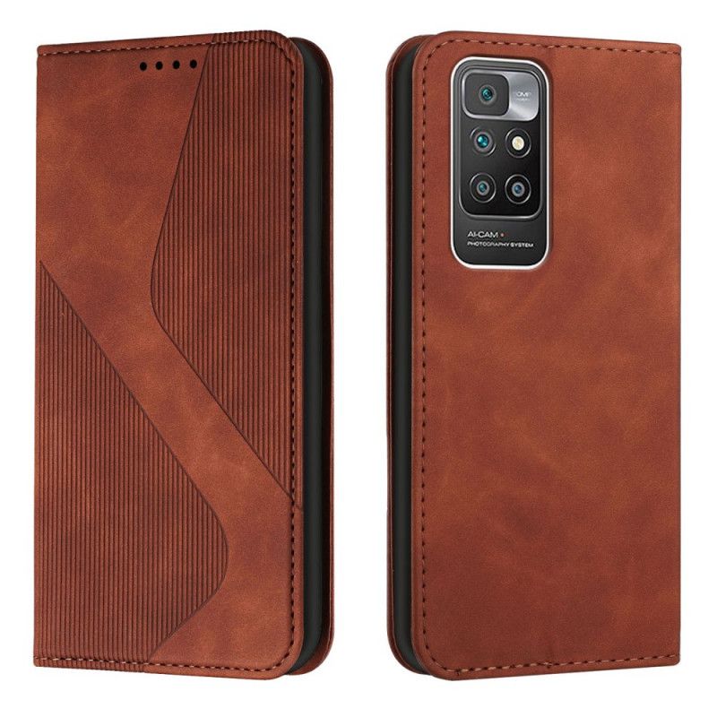 Flip Cover Xiaomi Redmi 10 Style Cuir S-design