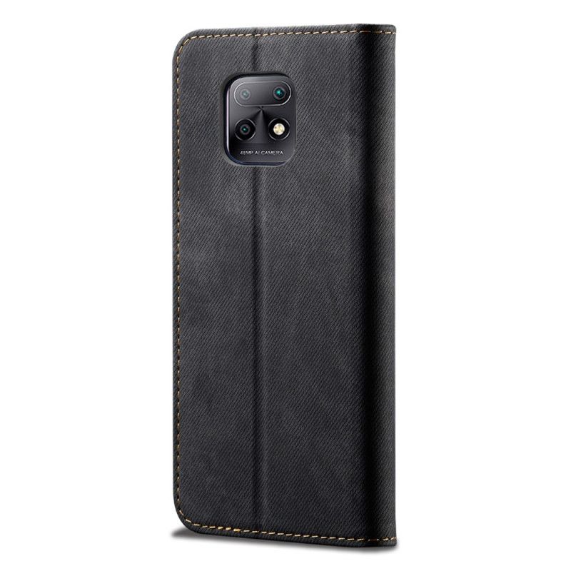 Flip Cover Xiaomi Redmi 10x/10x Pro Tissu Jeans