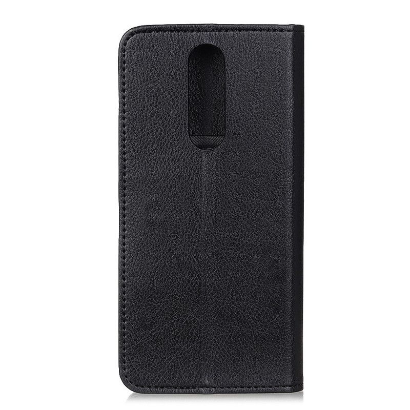 Flip Cover Xiaomi Redmi 8 Cuir Fendu Litchi