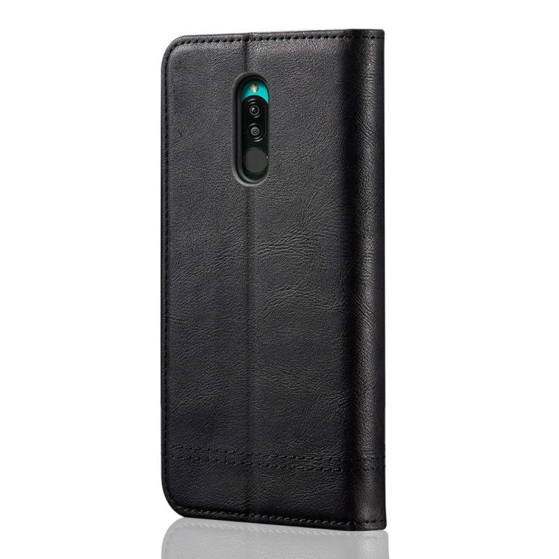 Flip Cover Xiaomi Redmi 8 Effet Cuir Coutures