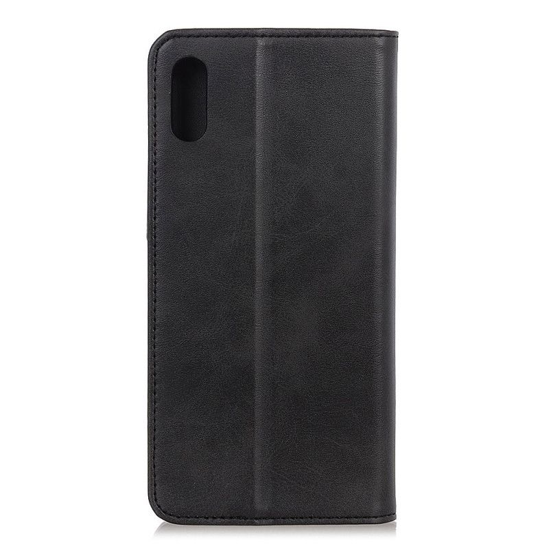 Flip Cover Xiaomi Redmi 9a Cuir Fendu