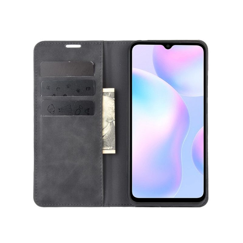 Flip Cover Xiaomi Redmi 9a Effet Cuir Douceur