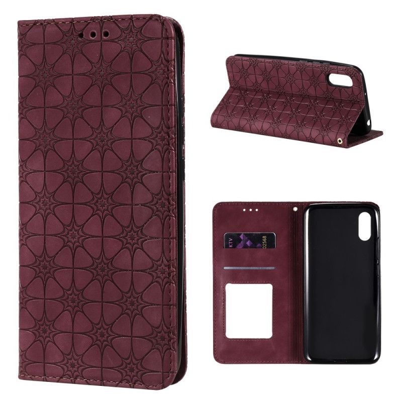 Flip Cover Xiaomi Redmi 9a Fleurs Baroques