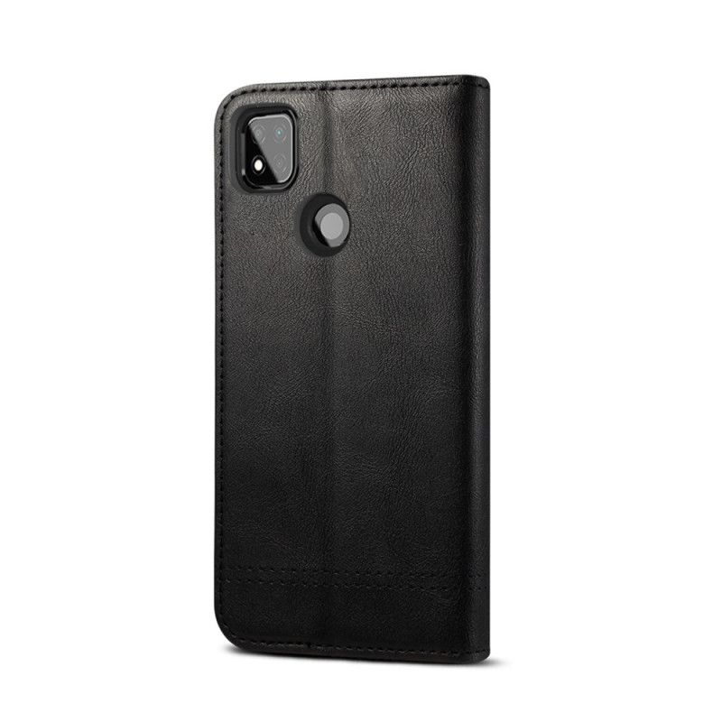 Flip Cover Xiaomi Redmi 9c Effet Cuir Coutures