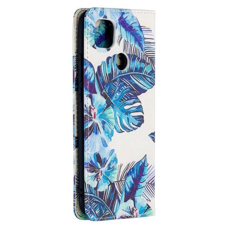 Flip Cover Xiaomi Redmi 9c Feuilles