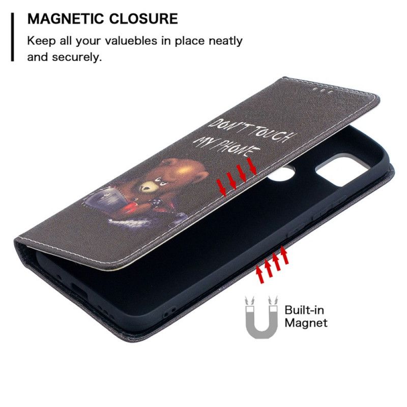 Flip Cover Xiaomi Redmi 9c Ours Dangereux