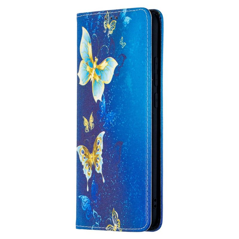 Flip Cover Xiaomi Redmi 9c Papillons Colorés