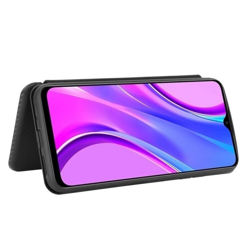 Flip Cover Xiaomi Redmi 9c Silicone Carbone Coloré