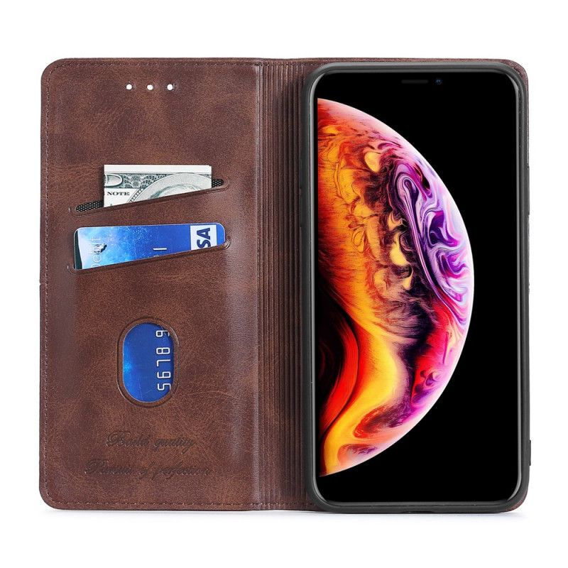 Flip Cover Xiaomi Redmi 9c Style Cuir Couture