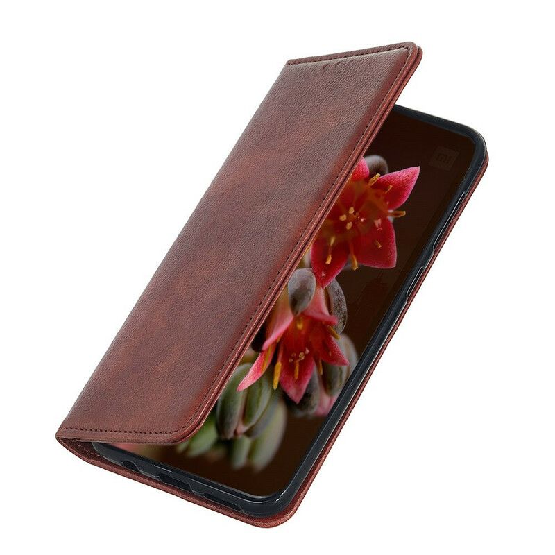 Flip Cover Xiaomi Redmi 9T Cuir Fendu Mat