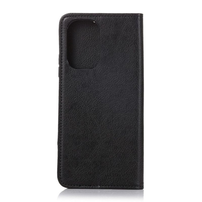 Flip Cover Xiaomi Redmi Note 10 / Note 10s Cuir Fendu Litchi