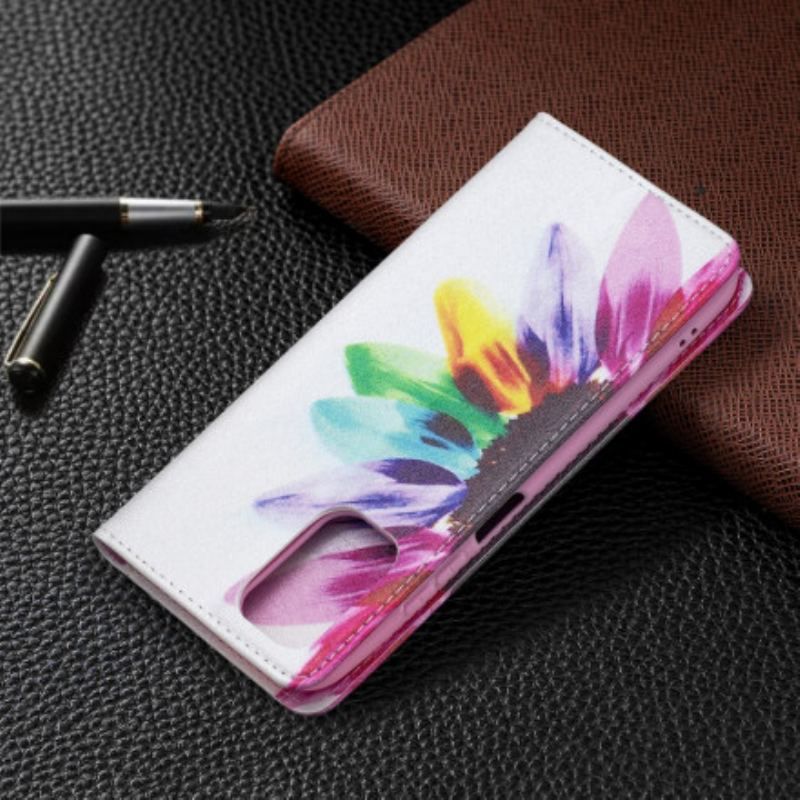 Flip Cover Xiaomi Redmi Note 10/10S/Poco M5s Fleur Aquarelle