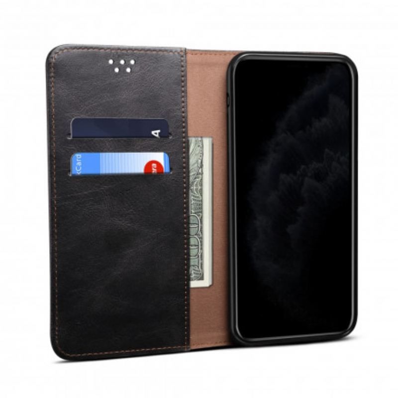 Flip Cover Xiaomi Redmi Note 10/10S/Poco M5s Simili Cuir Ciré