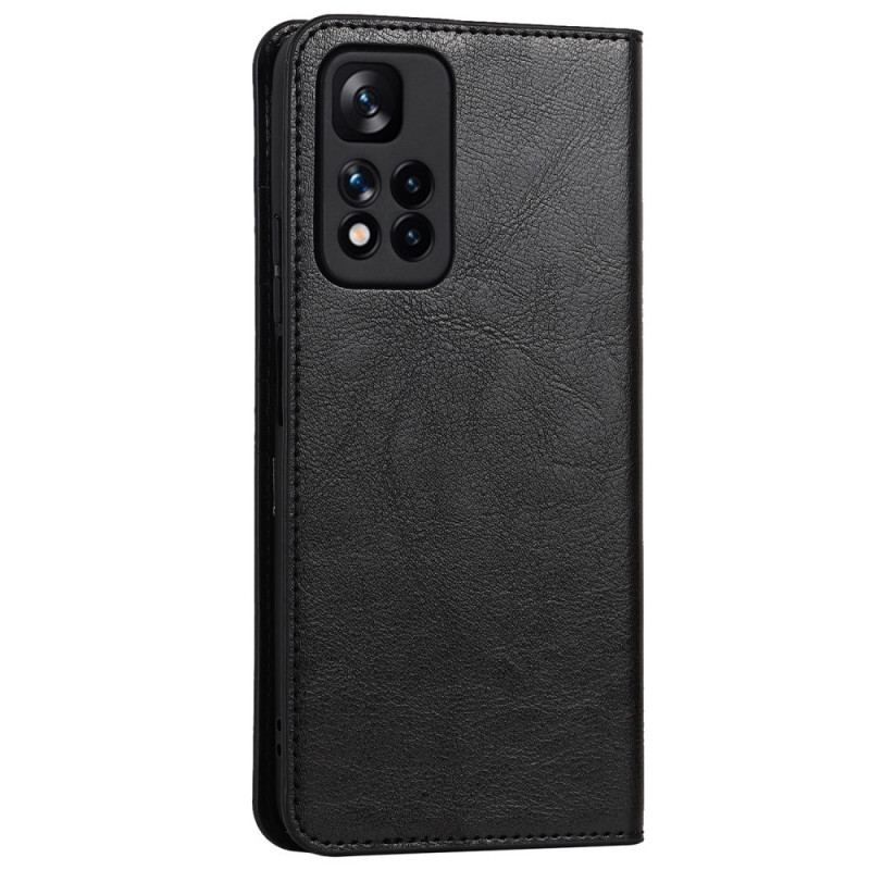 Flip Cover Xiaomi Redmi Note 11 Pro Plus 5G Cuir Véritable