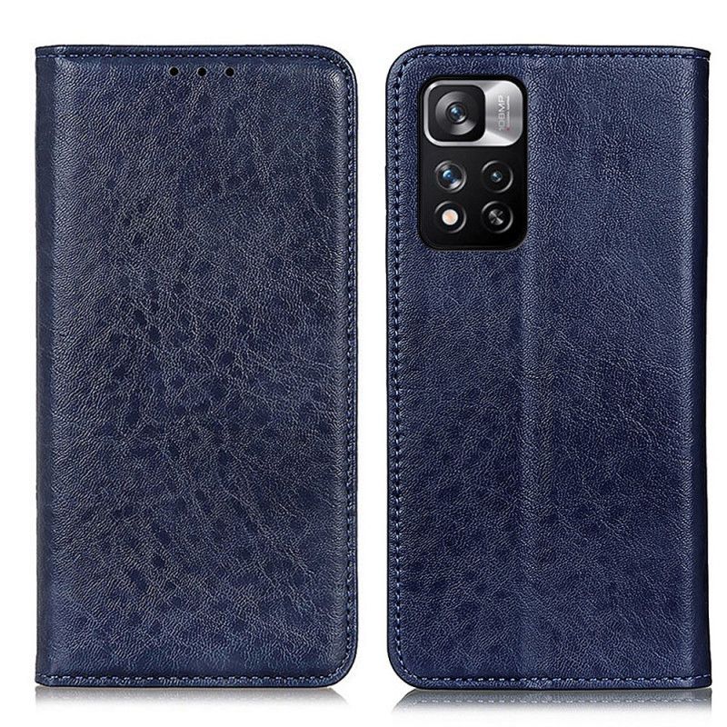 Flip Cover Xiaomi Redmi Note 11 Pro / Note 11 Pro Plus Texture Cuir Fendu