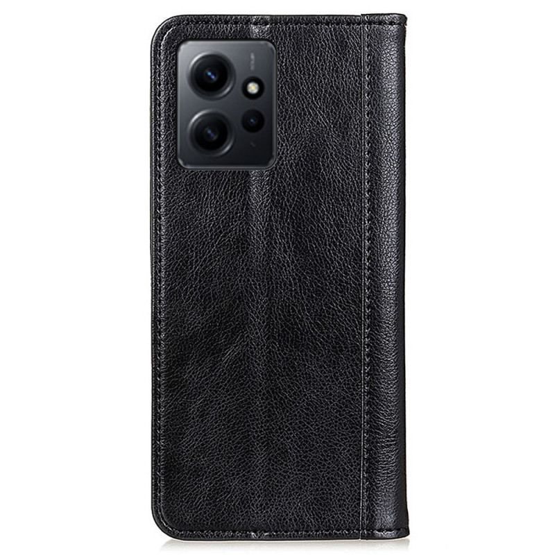 Flip Cover Xiaomi Redmi Note 12 4G Cuir Fendu Vintage