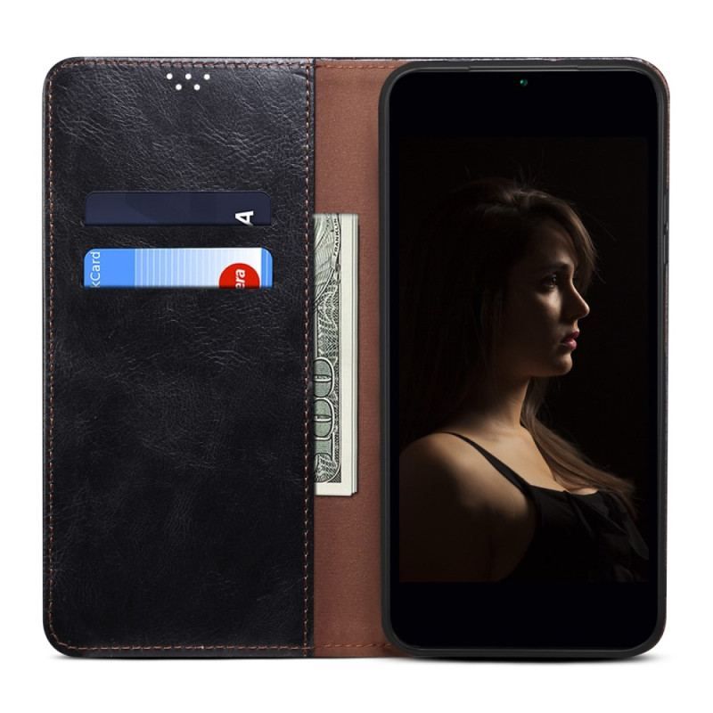 Flip Cover Xiaomi Redmi Note 12 Pro Plus Simili Cuir Ciré