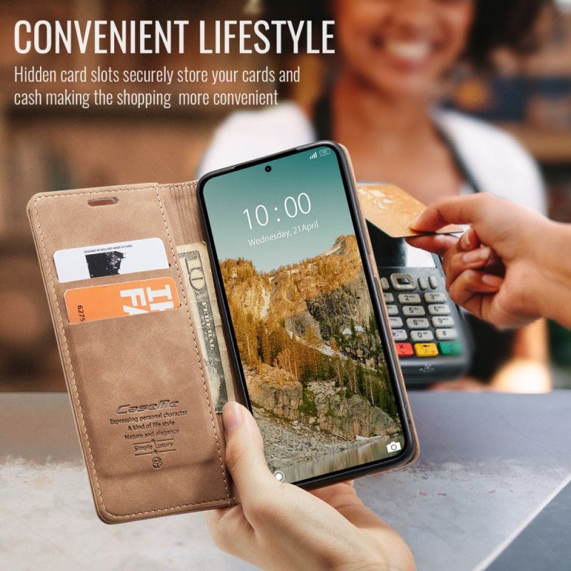 Flip Cover Xiaomi Redmi Note 14 5G Effet Cuir CASEME