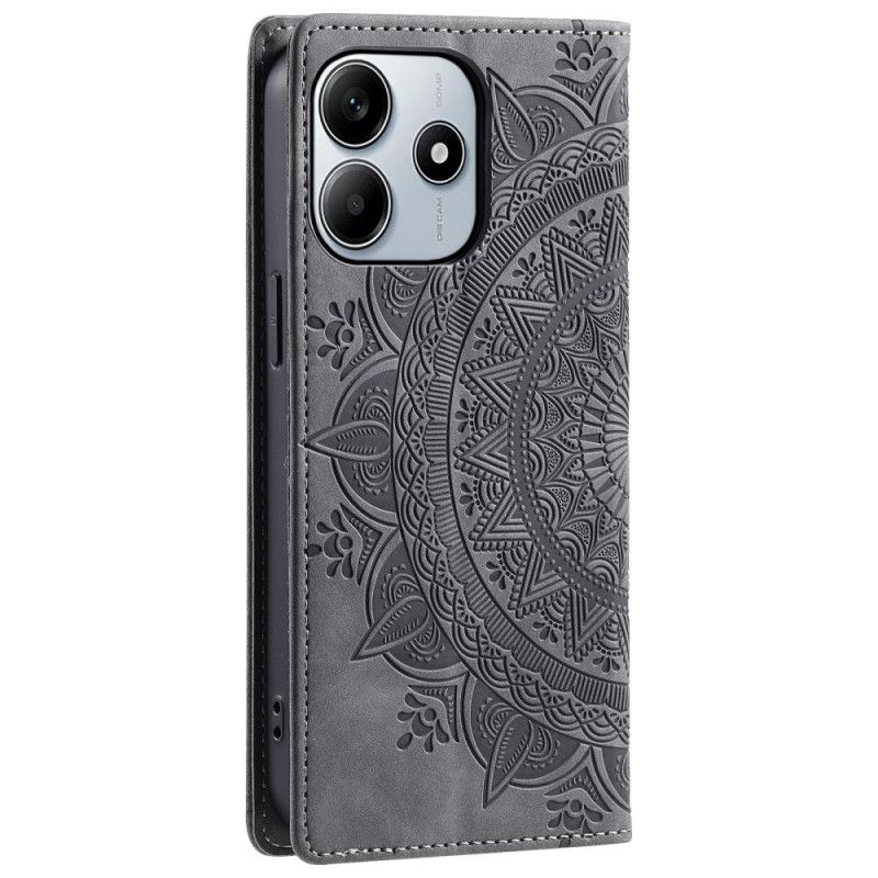 Flip Cover Xiaomi Redmi Note 14 5G Effet Daim Mandala