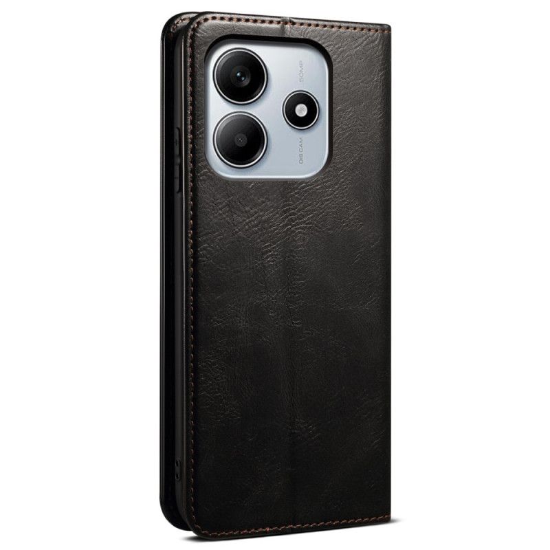 Flip Cover Xiaomi Redmi Note 14 5G Simili Cuir Ciré