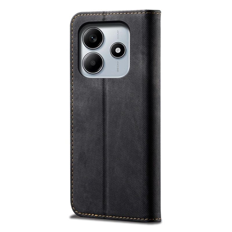 Flip Cover Xiaomi Redmi Note 14 5G Tissu Jeans
