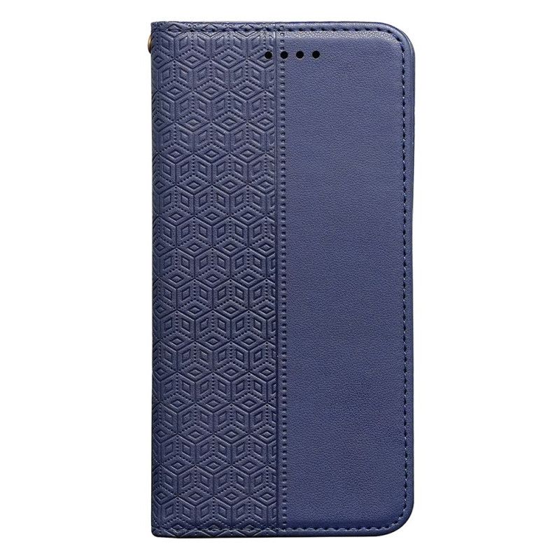 Flip Cover Xiaomi Redmi Note 14S Motif Quadrillé à Lanière