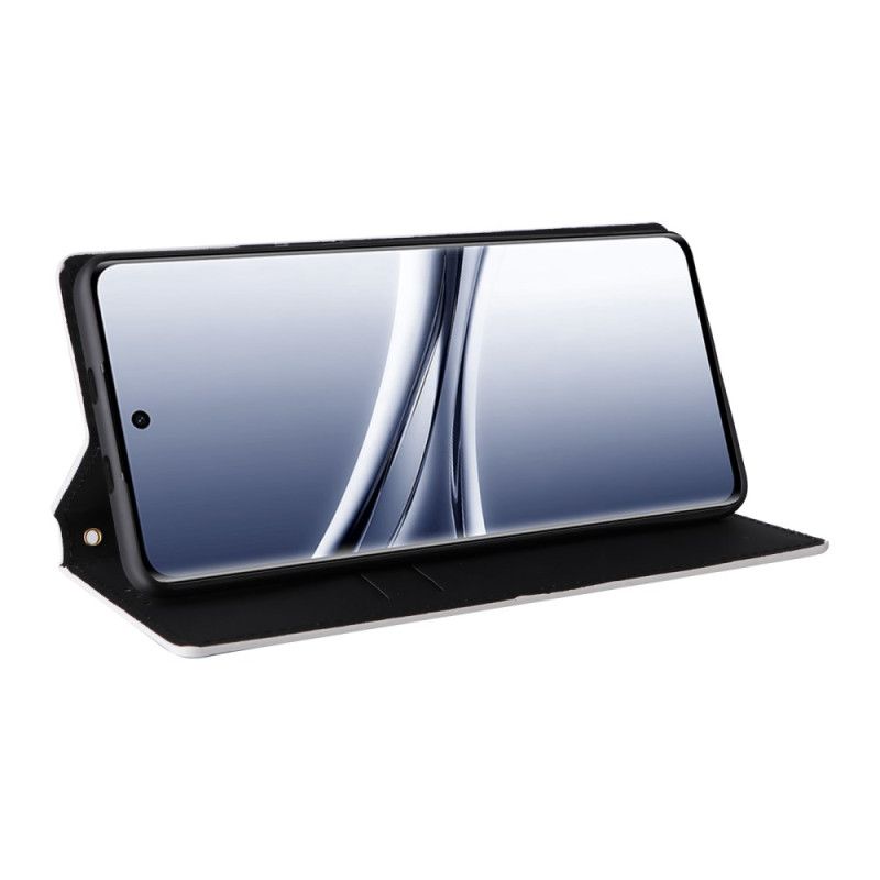 Flip Cover Xiaomi Redmi Note 15 5G / 4G / Poco M8 5G Motif Losanges Gravés