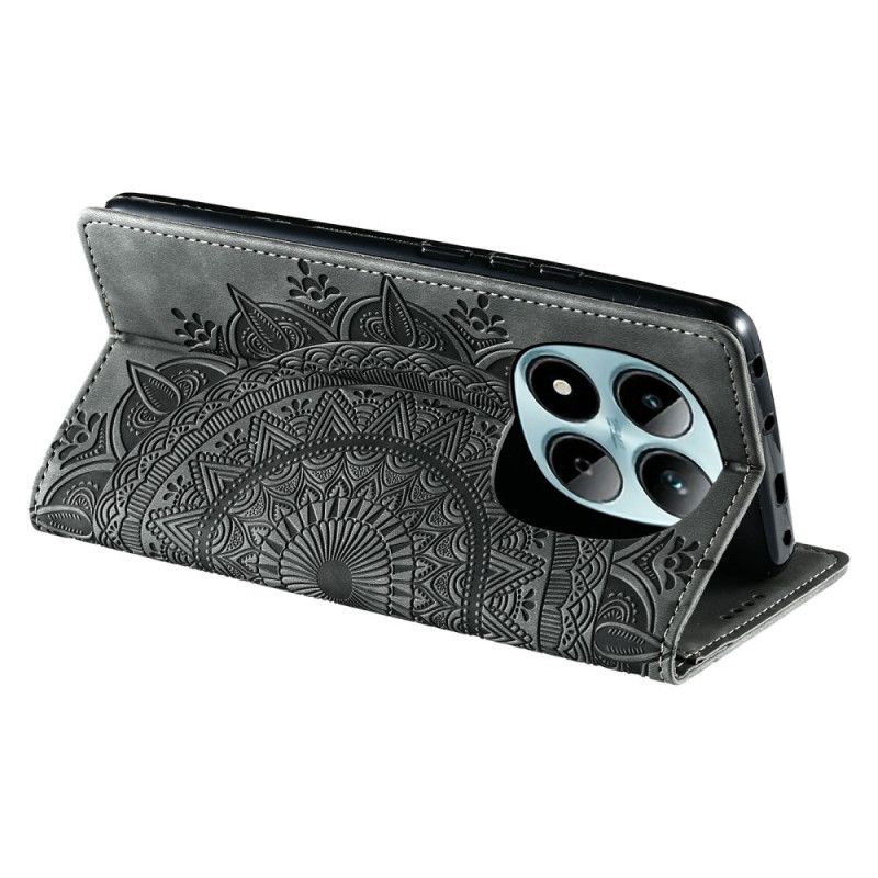 Flip Cover Xiaomi Redmi Note 15 Pro 5G Effet Daim Mandala