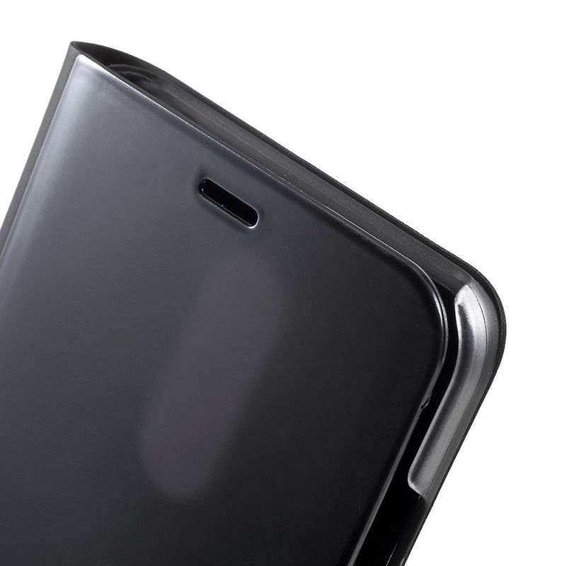 Flip Cover Xiaomi Redmi Note 5 Miroir Et Style Cuir