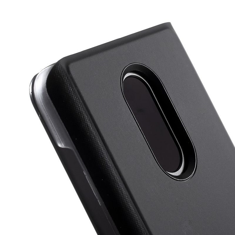 Flip Cover Xiaomi Redmi Note 5 Miroir Et Style Cuir