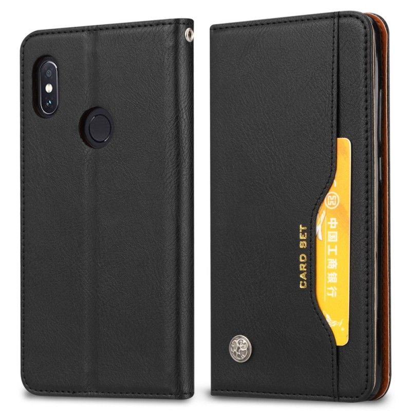 Flip Cover Xiaomi Redmi Note 5 Simili Cuir Porte-cartes