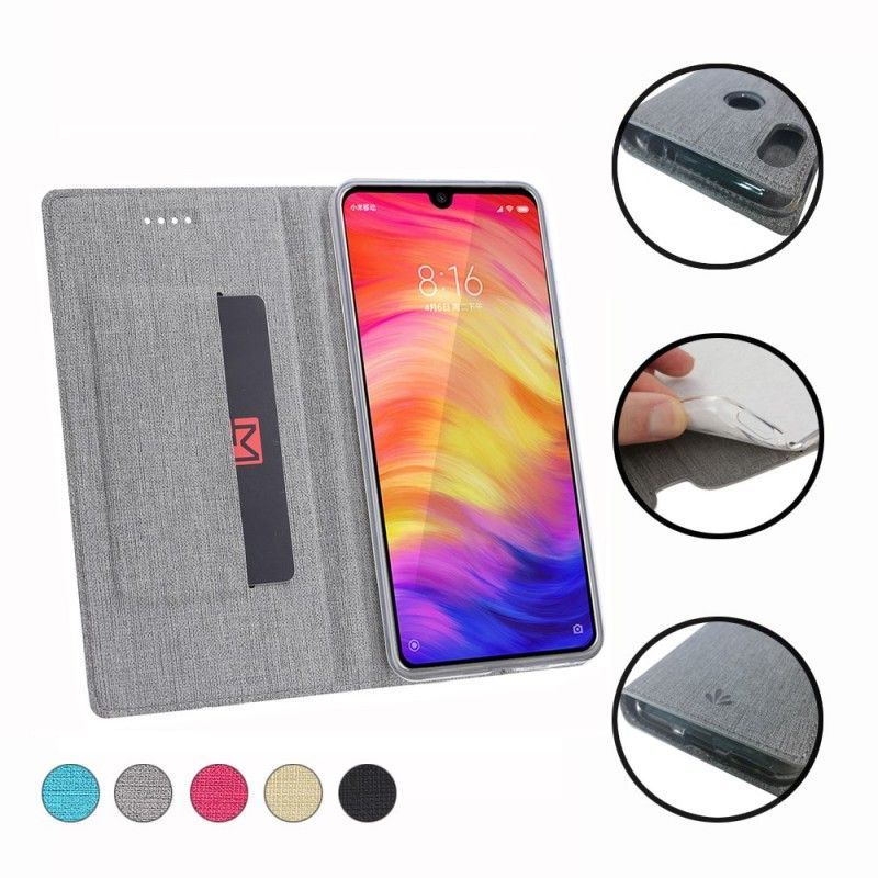 Flip Cover Xiaomi Redmi Note 7 Texturée